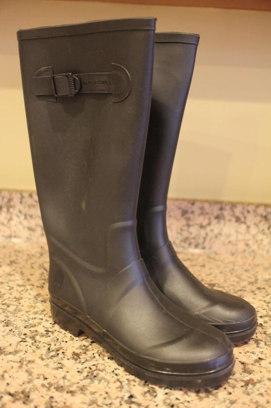 MARC BY MARC JACOBS Women's Black Tall Rain boots Size 38 (bota1400